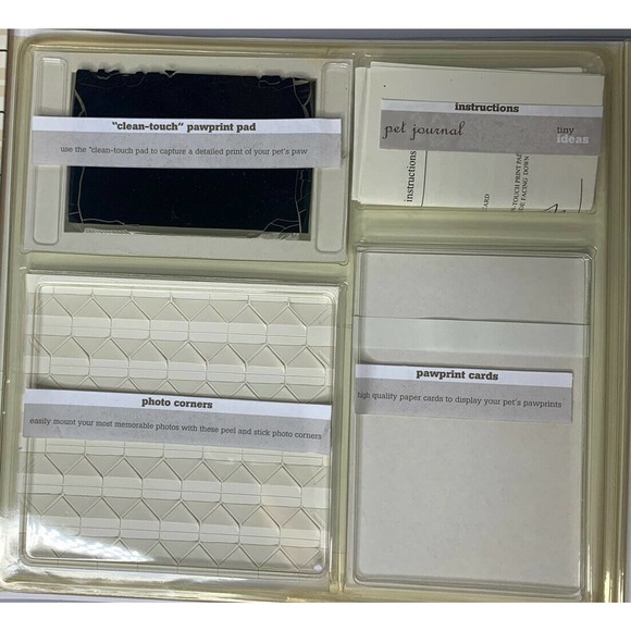 NEW Pet Journal Puppy Baby Book with Pet Paw Print Stamp Kit Dog Scrapbook Album - Picture 7 of 12